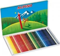 LAPIZ color 36 Alpino Caja metal