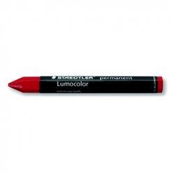 BARRA marcar de cera Staedtler Lumocolor  ROJO