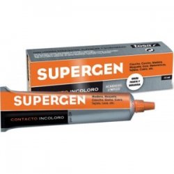 PEGAMENTO contacto incoloro tubo 20 ml. Supergen