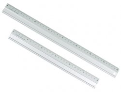 REGLA met?lica aluminio 30 cm.