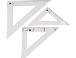 ESCUADRA plastico 25 cm. Safta