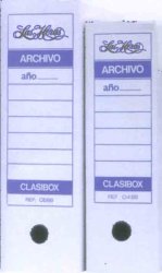 CAJA blanca archivo definitivo F? prolongado