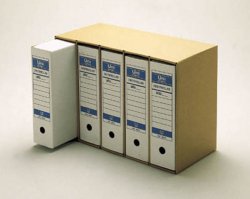 CAJA contenedor para 5 cajas blancas c/ separadore