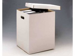 CAJA contenedor para archivadores c/tapa