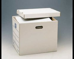 CAJA contenedor para Listados ordenador c/tapa