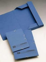 CARPETA carton solapas azul F?