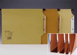 CARPETA colgante kraft bicolor A-4 visor lateral 