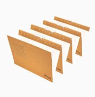 CARPETA colgante kraft F? Prol. con visor UNI 9639