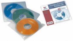 FUNDA CD-ROM pl?stico con solapa (bolsa 10 u.)