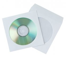 FUNDA CD-ROM papel Q-connet (pack 50 unds)