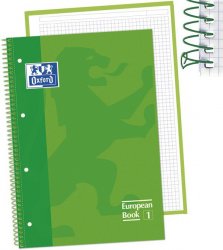 CUADERNO A-4 - 80 h. cuad. OXFORD verde claro