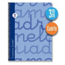 CUADERNO lamela 4? 80h. TAPA DURA 3mm