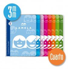 CUADERNO Lamela 1/4 (40 h.) espiral 3mm