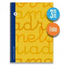 CUADERNO Lamela F? (80 h.) espiral  TAPA DURA 3mm