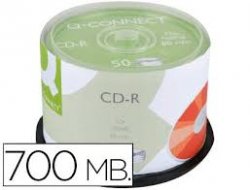 CD-R 700 Mb - 80' Q-Connect Printable (Tarrina 50 