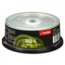 DVD-R 4,7 Gb 16X Tarrina 25 u.)