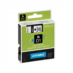 CINTA rotular Dymo 1000  D1  (9 mm.x 7 m.)  NEGRO/