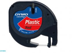 CINTA rotular Dymo Letratag pl?stico 12mm.x 4m. NE