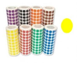GOMETS redondos 10,5 mm (rollo 4.720 u.) AMARILLO