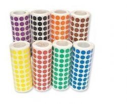GOMETS redondos 10,5 mm (rollo 4.720 u.) BLANCO