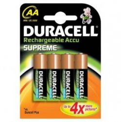 PILAS Duracel  AA Recargable (Blister 4 u.)