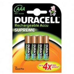 PILAS Duracel  AAA Recargables (Blister 4u.)