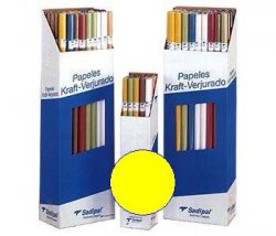 PAPEL embalaje color rollo 5 m. AMARILLO