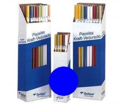 PAPEL embalaje color rollo 5 m. AZUL