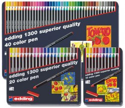 ROTULADOR Edding 1300  caja metal 40 colores