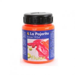 TEMPERA bote 35ml. Tela FLuor. NARANJA