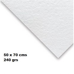 PAPEL acuarela grano grueso 50x70   240 grs.