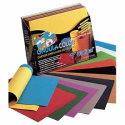 CARTON microcanal ondulado color (Bloc 6 colores 2