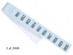TIRAS de Rifa  1 al 2000